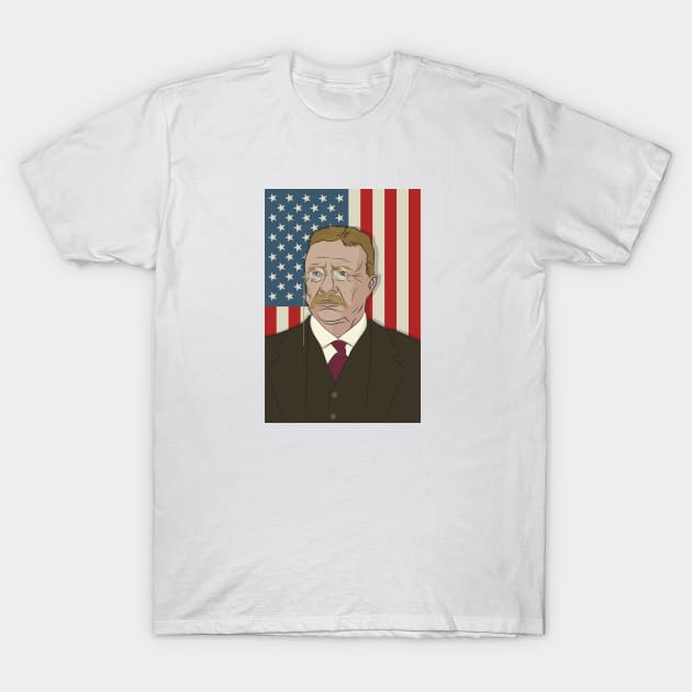 Theodore Roosevelt Campaign Poster _ Ready T-Shirt by Vector Deluxe